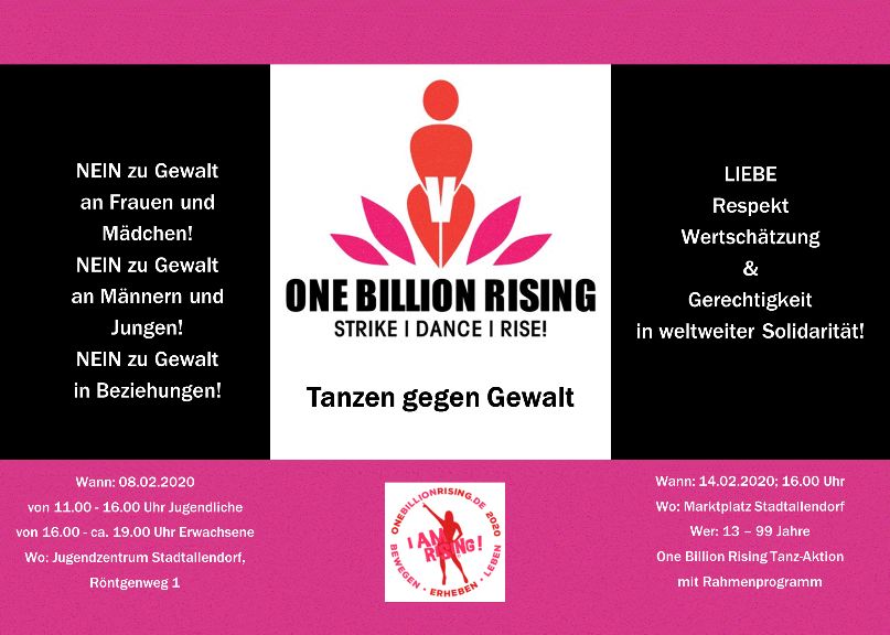 One Billion Rising 2020 Stadtallendorf Flyer 1
