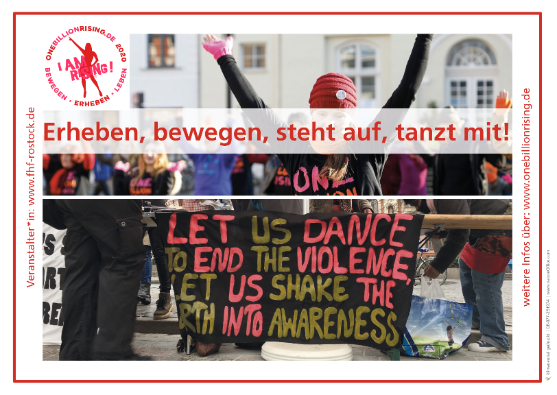 Postkarte Rostock One Billion Rising