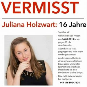 #vermisst Juliana Holzwart