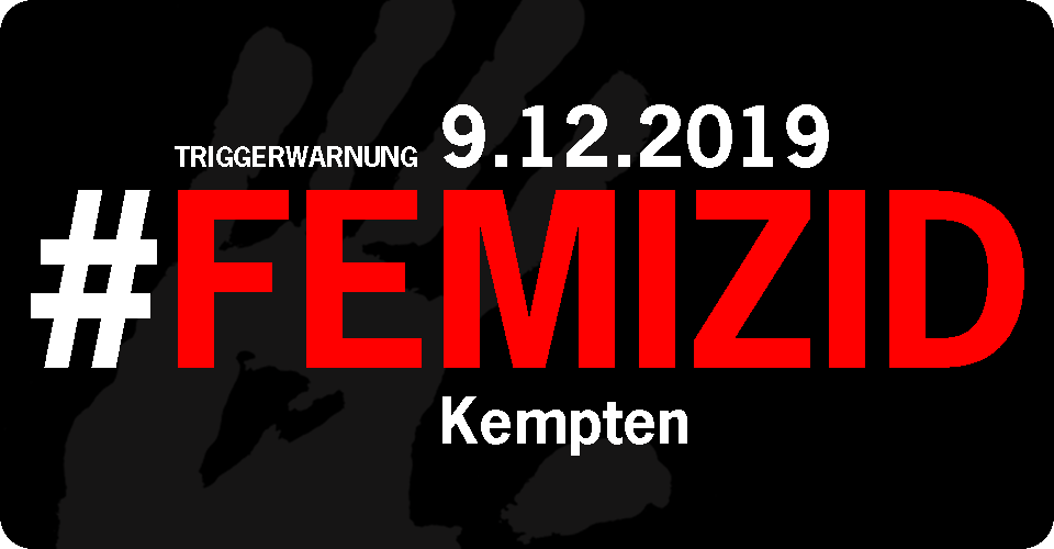 9.12.2019 - #Femizid in Kempten