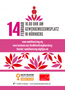 One Billion Rising 2020 in Nürnberg - Gewerbemuseumsplatz