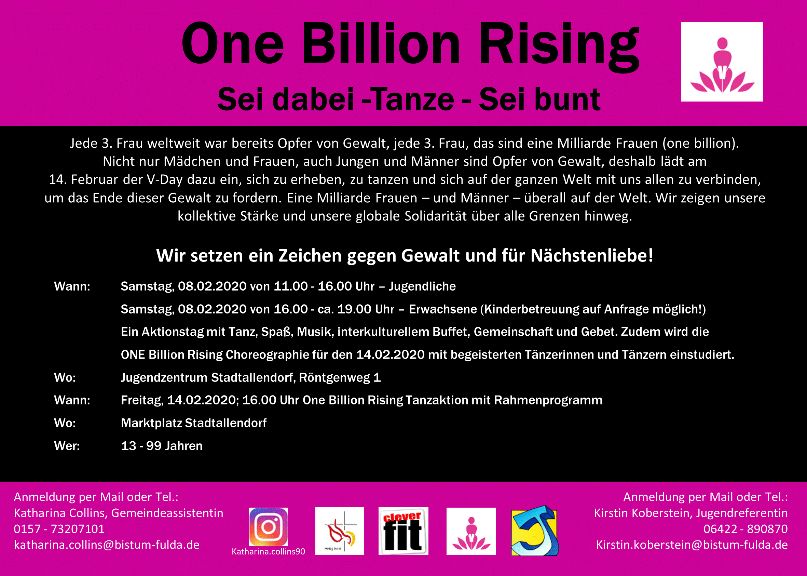 One Billion Rising 2020 Stadtallendorf Flyer 2