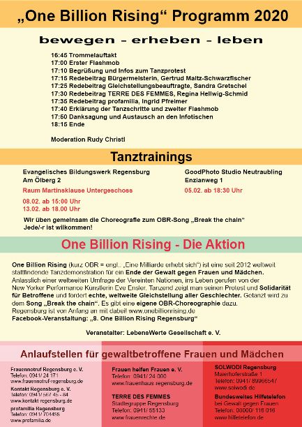 One Billion Rising 2020 Regensburg