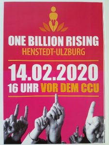 Ankündigung Henstedt-Ulzburg One Billion Rising 2020