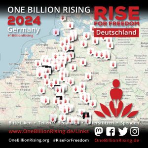 Map Germany Deutschland - One Billion Rising 2024 Rise For Freedom