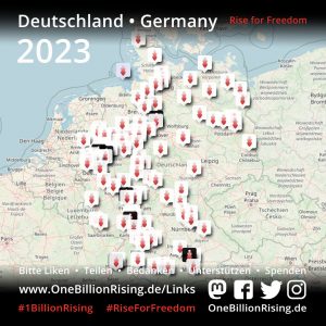 Map Germany Deutschland - One Billion Rising 2023 Rise For Freedom