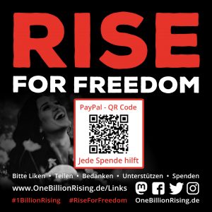 ❤ Bitte Liken • Teilen • Bedanken • Unterstützen • Spenden https://www.OneBillionRising.de/spenden #RiseForFreedom #1BillionRising #RiseInSolidarity #OneBillionRising