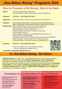 One Billion Rising 2024 Regensburg Programm