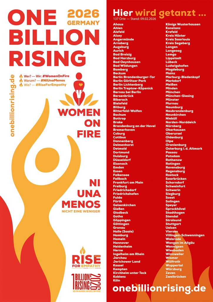 Germany Deutschland — One Billion Rising 2026 – Women on Fire — Ni una menos