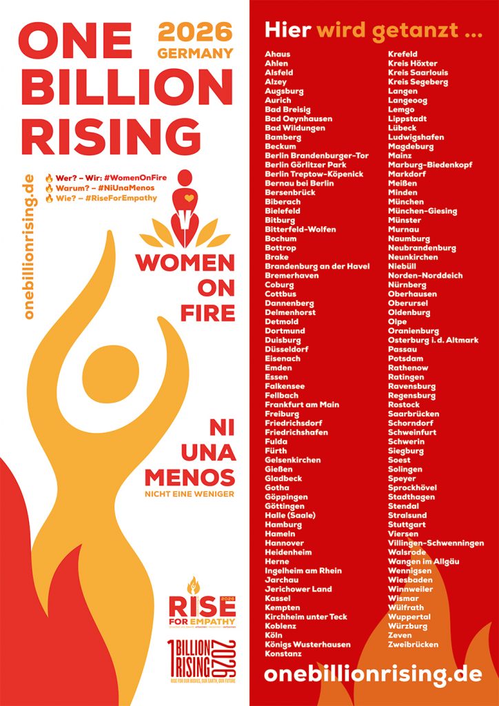 Germany Deutschland — One Billion Rising 2026 – Women on Fire — Ni una menos
