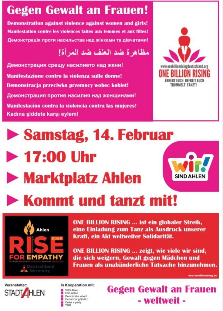 Ahlen - One Billion Rising 2026