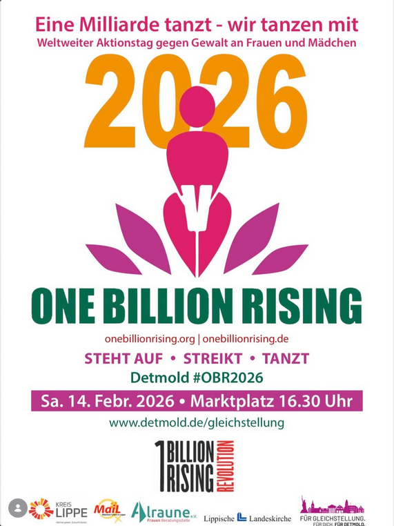 Detmold — One Billion Rising 2026 – Women on Fire — Ni una menos