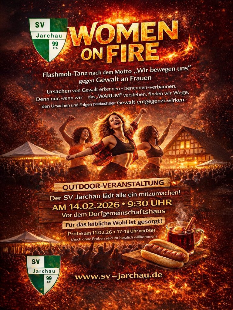 Jarchau — One Billion Rising 2026 – Women on Fire — Ni una menos