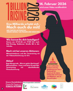 One Billion Rising 2026 Bad Breisig - Women on Fire - Ni una menos