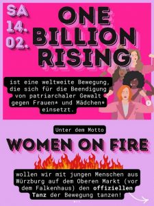 Würzburg — One Billion Rising 2026 – Women on Fire — Ni una menos
