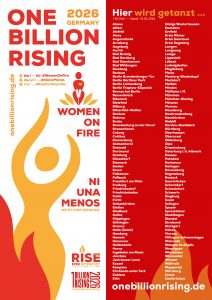Plakat One Billion Rising Women on Fire - Ni una menos - 2026-02-10