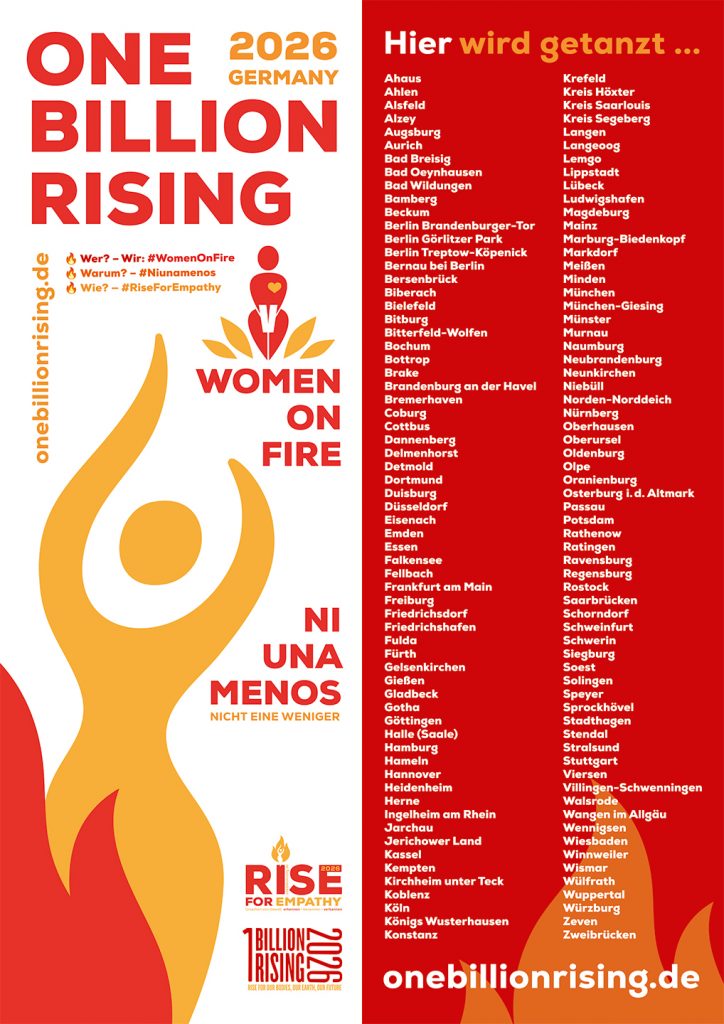 Germany Deutschland — One Billion Rising 2026 – Women on Fire — Ni una menos
