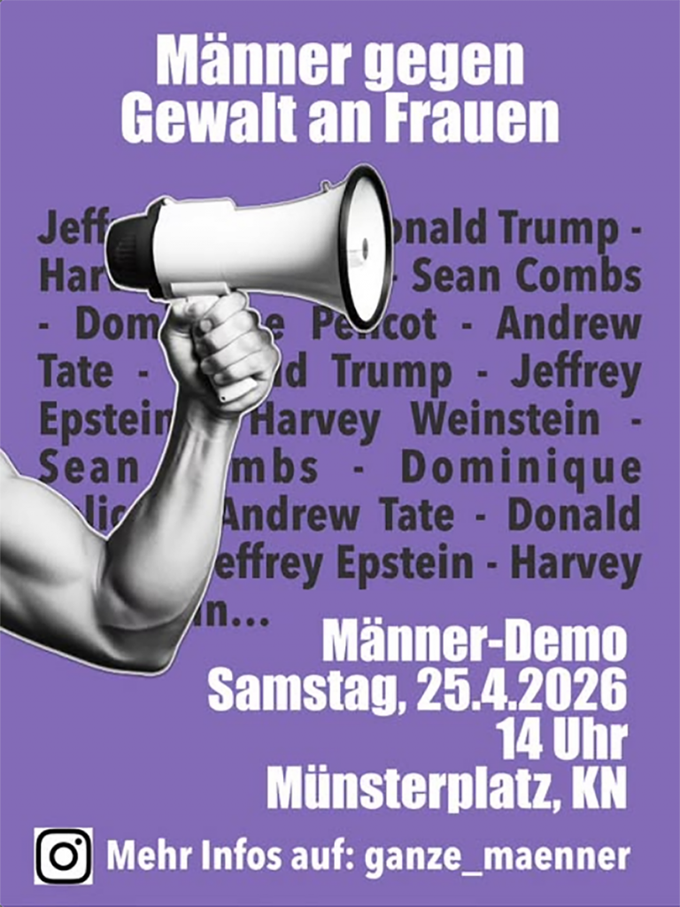 Männerdemo gegen Gewalt von Männern an Frauen — Konstanz
