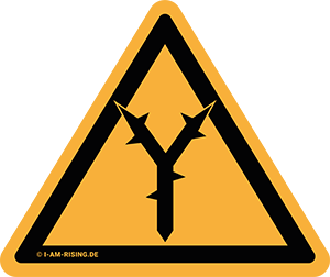 MENICISMUS Warnsymbol